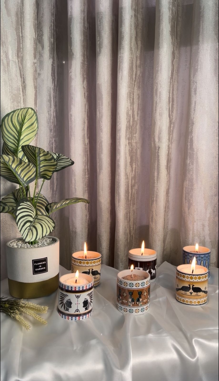 Mandela Sand Candle