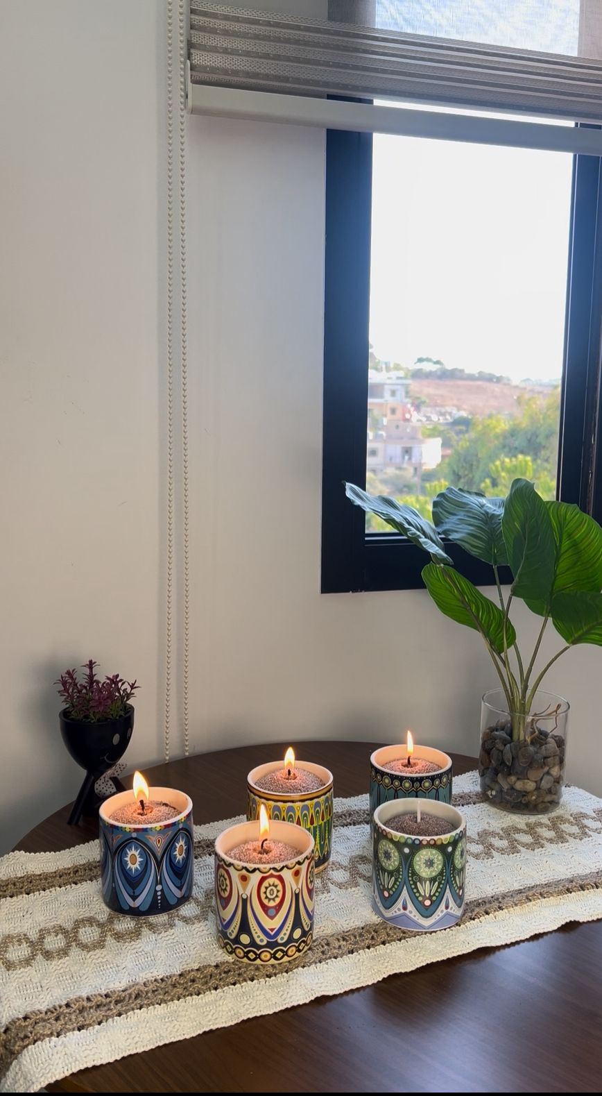 Mandela Sand Candle